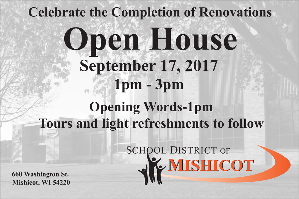 New Facilities Open House-Sunday, September 17 from 1:00pm-3:00pm