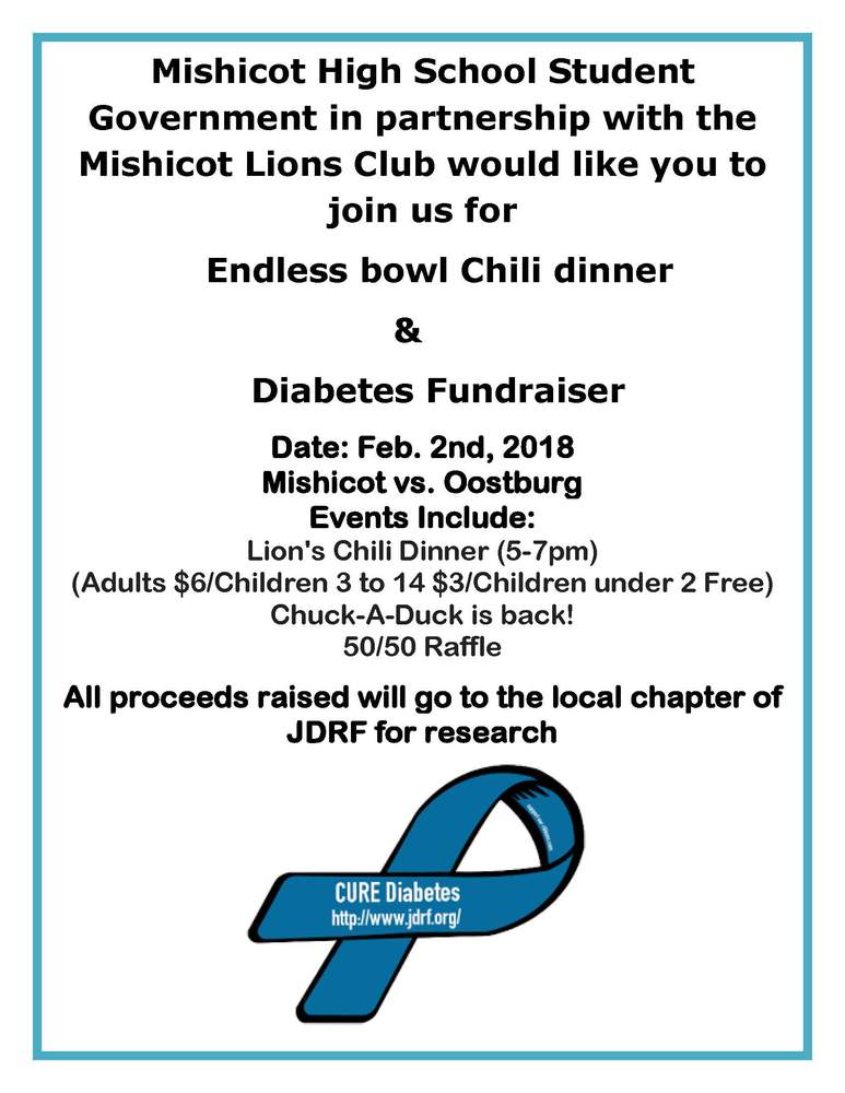 Chili Dinner and Diabetes Fundraiser