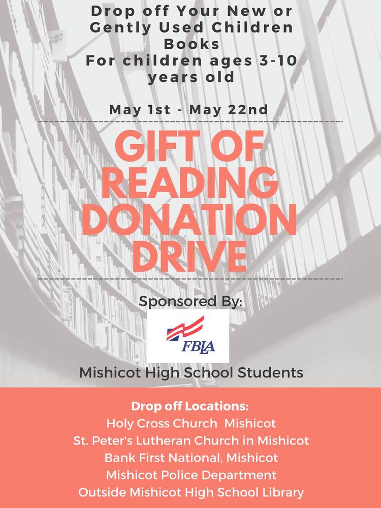 Gift of Reading Donation Drive Flyer